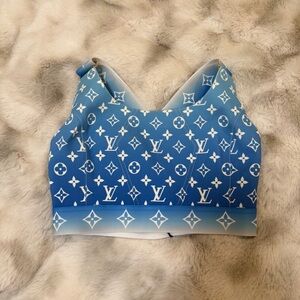 Louis Vuitton Gradient Blue Monogram Top